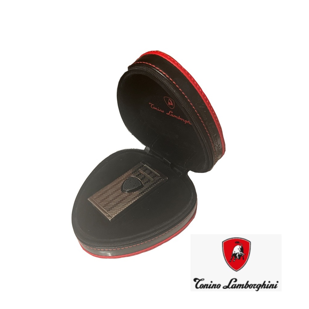 Tonino Lamborghini authentic refillable flint lighter and case